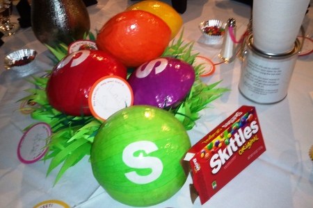 Giant Skittles Centerpiece